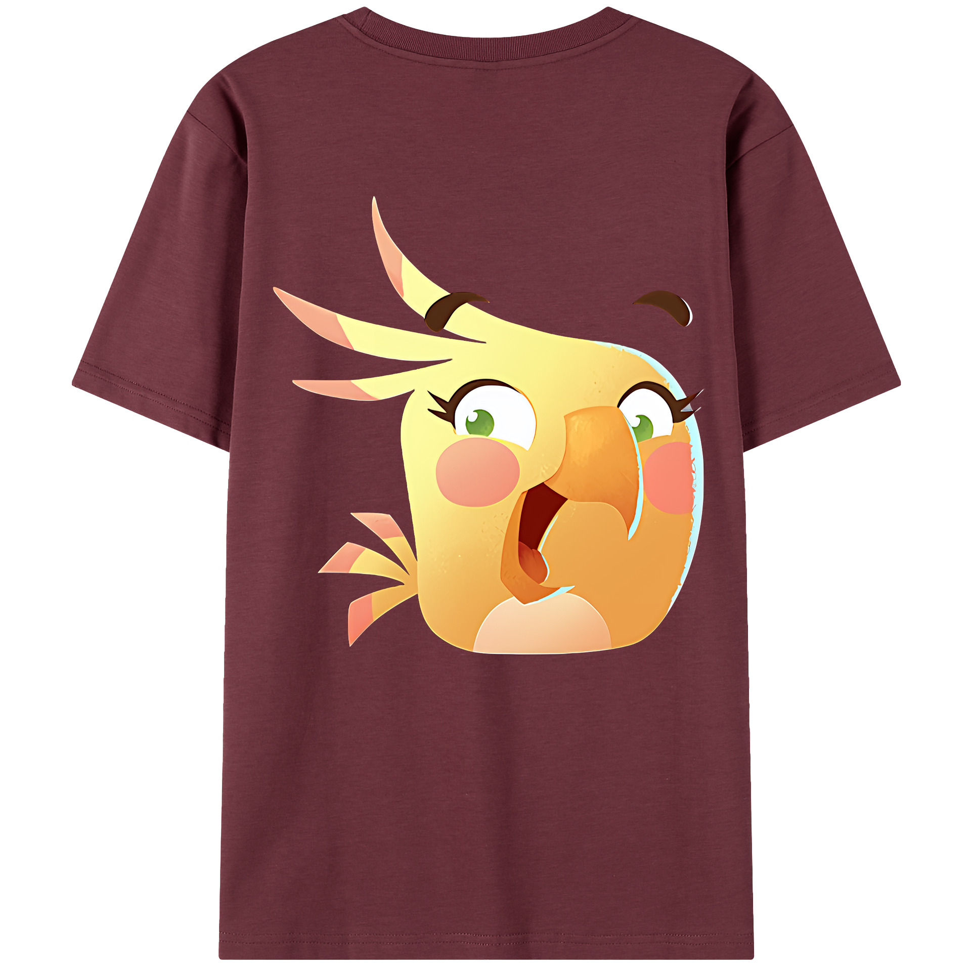 （画像用） Angry Birds アングリーバード 綿100％半袖Tシャツ（背面プリント）